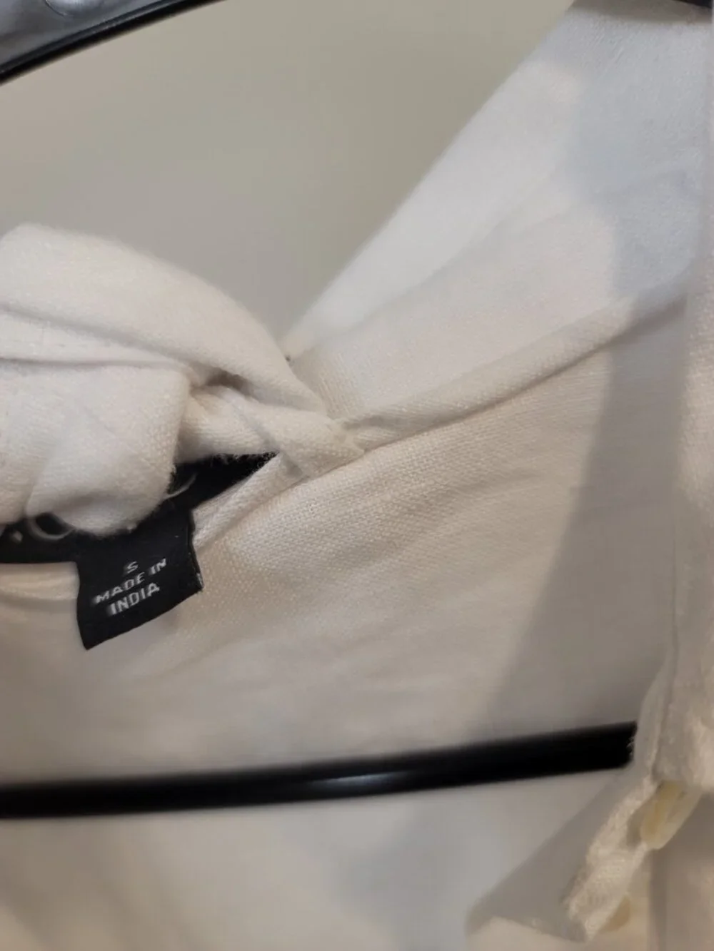 J. Crew Factory White Linen Button-Down Mini Shirt Dress - Picture 3 of 7